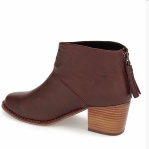 TOMS Maroon Leila Ankle Bootie